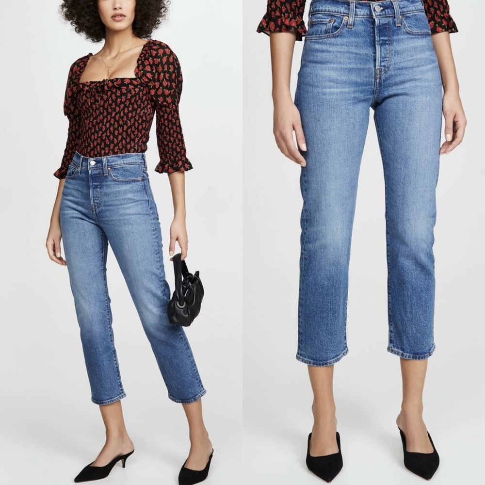 Levi's Wedgie Straight Jeans in Jive Sound sz 27